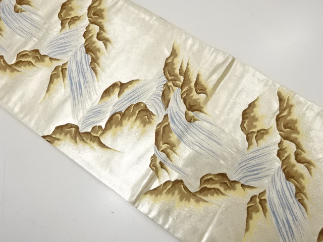 滝模様織り出し　袋帯